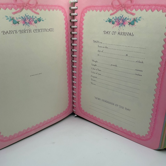 Vintage 1970s HC Spiral Hallmarks Baby’s Keepsake Baby Book Album - Picture 6 of 9